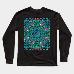 3D Glass Rainbow Mandala no.1 Long Sleeve T-Shirt